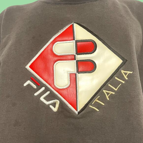 Vintage 90s Fila Crewneck Sweatshirt xxl - Picture 2 of 4